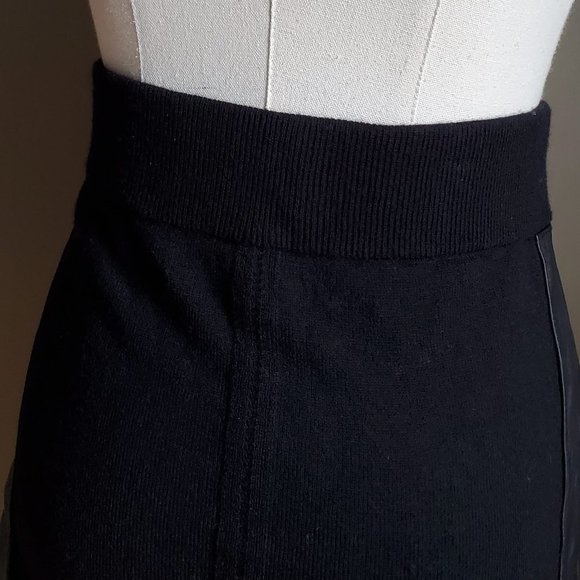 Rag & Bone Wool Knit and Lamb Leather Black Mini - Picture 8 of 12